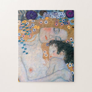 Gustav Klimt - Mother and Child Jigsaw Puzzle