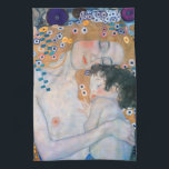 Gustav Klimt - Mother and Child Kitchen Towel<br><div class="desc">Mother and Child (detail of Three Ages of Woman) - Gustav Klimt,  Oil on Canvas,  1905</div>