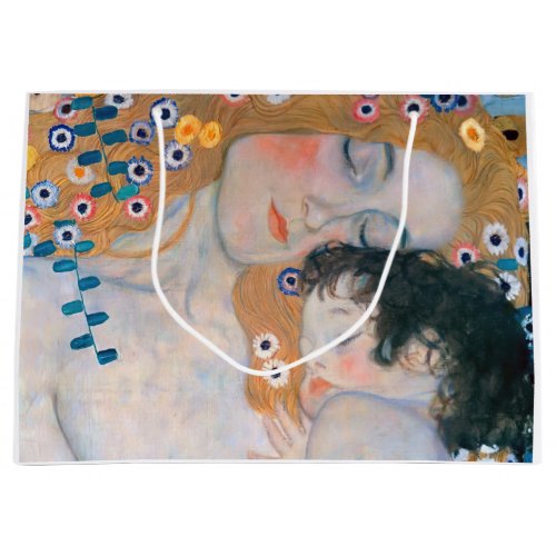 Gustav Klimt _ Mother and Child Large Gift Bag