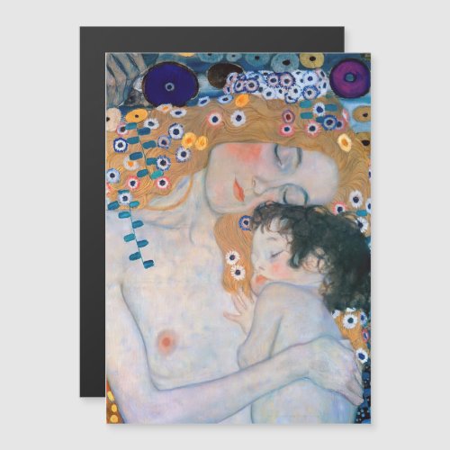 Gustav Klimt _ Mother and Child  Magnetic Card
