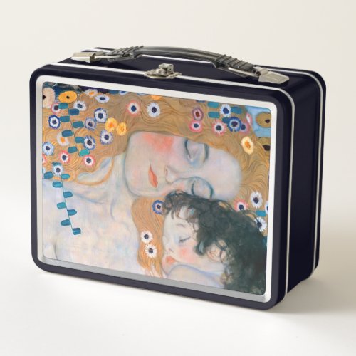 Gustav Klimt _ Mother and Child Metal Lunch Box