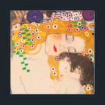 Gustav Klimt - Mother and Child Metal Print<br><div class="desc">Gustav Klimt  -  Mother and Child - Mother and Child is a detailed section of the 1905 Three Ages of Woman painting. This painting is also known as,  "Le Tre Eta Della Donna". In this image,  we focus only on a part of the artwork,  the mother and the child.</div>
