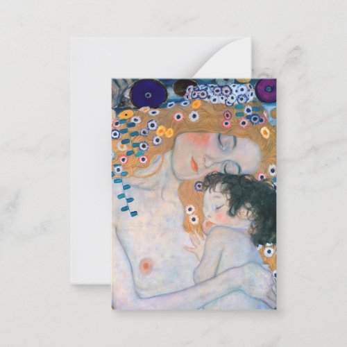 Gustav Klimt _ Mother and Child Note Card