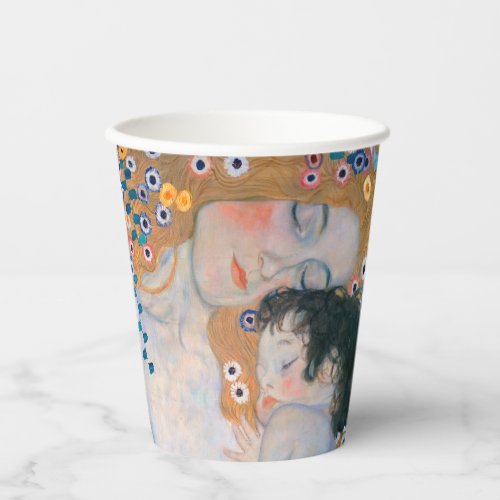Gustav Klimt _ Mother and Child Paper Cups