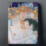 Gustav Klimt - Mother and Child Plaque<br><div class="desc">Mother and Child (detail of Three Ages of Woman) - Gustav Klimt,  Oil on Canvas,  1905</div>
