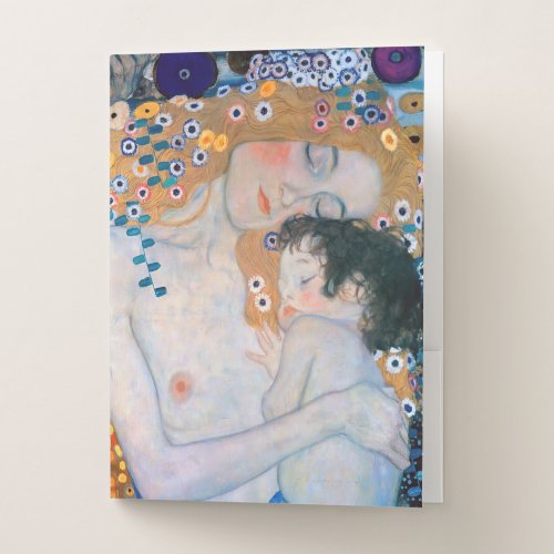Gustav Klimt _ Mother and Child Pocket Folder