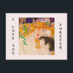 Gustav Klimt - Mother and Child  Postcard<br><div class="desc">Gustav Klimt  -  Mother and Child - Mother and Child is a detailed section of the 1905 Three Ages of Woman painting. This painting is also known as,  "Le Tre Eta Della Donna". This image focuses only on a part of the artwork,  the mother and the child.</div>