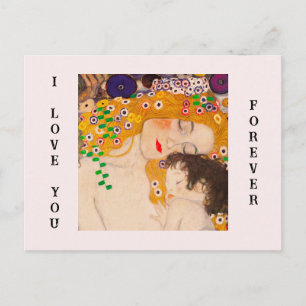 Gustav Klimt - Mother and Child  Postcard