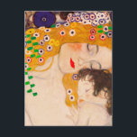 Gustav Klimt - Mother and Child Postcard<br><div class="desc">Gustav Klimt  -  Mother and Child - Mother and Child is a detailed section of the 1905 Three Ages of Woman painting. This painting is also known as,  "Le Tre Eta Della Donna". This image focuses only on a part of the artwork,  the mother and the child.</div>