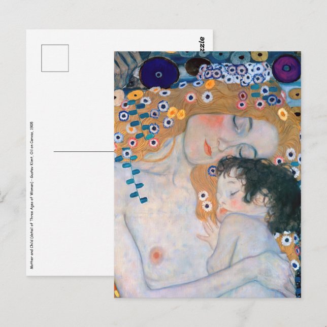 Gustav Klimt - Mother and Child Postcard (Front/Back)