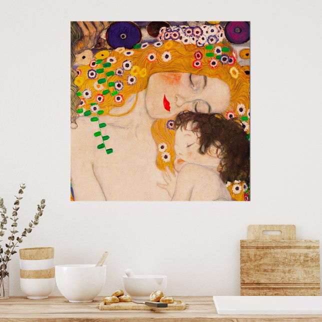 Gustav Klimt - Mother and Child Poster | Zazzle