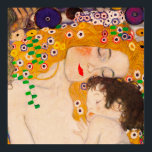 Gustav Klimt  -  Mother and Child Poster<br><div class="desc">Gustav Klimt  -  Mother and Child - Mother and Child is a detailed section of the 1905 Three Ages of Woman painting. This painting is also known as,  "Le Tre Eta Della Donna". In this image,  we focus only on a part of the artwork,  the mother and the child.</div>
