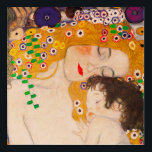Gustav Klimt  -  Mother and Child Poster Acrylic Print<br><div class="desc">Gustav Klimt  -  Mother and Child - Mother and Child is a detailed section of the 1905 Three Ages of Woman painting. This painting is also known as,  "Le Tre Eta Della Donna". In this image,  we focus only on a part of the artwork,  the mother and the child.</div>