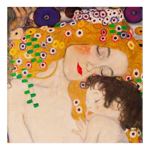 Gustav Klimt  _  Mother and Child Poster Acrylic Print