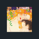 Gustav Klimt  -  Mother and Child Poster Canvas Print<br><div class="desc">Gustav Klimt  -  Mother and Child - Mother and Child is a detailed section of the 1905 Three Ages of Woman painting. This painting is also known as,  "Le Tre Eta Della Donna". In this image,  we focus only on a part of the artwork,  the mother and the child.</div>