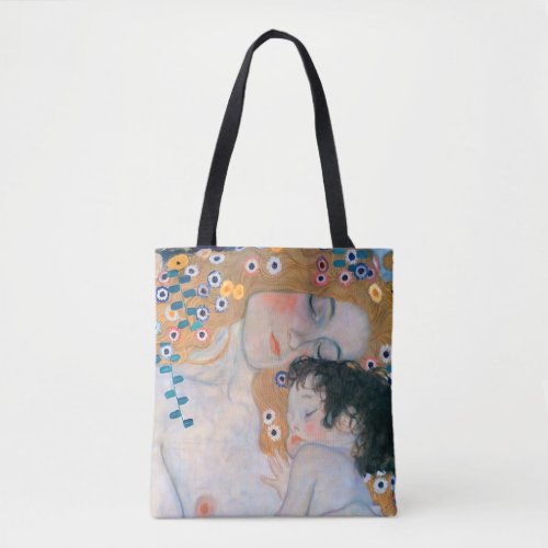 Gustav Klimt _ Mother and Child Tote Bag