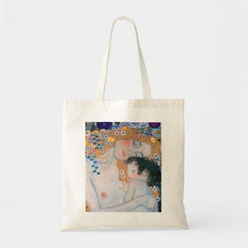 Gustav Klimt _ Mother and Child Tote Bag