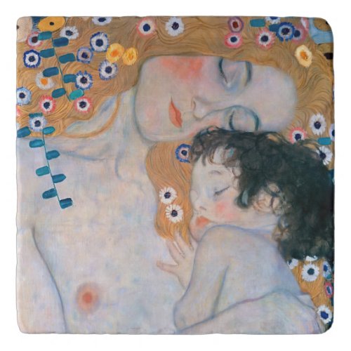 Gustav Klimt _ Mother and Child Trivet