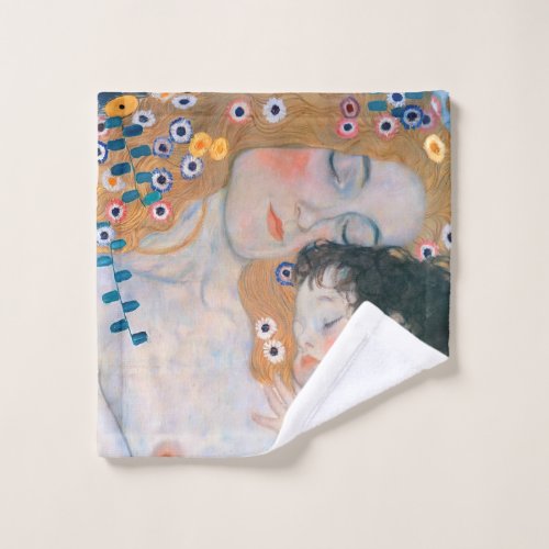 Gustav Klimt _ Mother and Child Wash Cloth