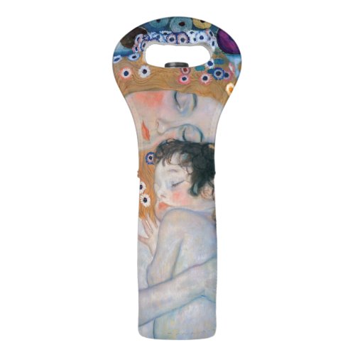 Gustav Klimt _ Mother and Child Wine Bag