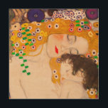 Gustav Klimt - Mother and Child Wood Wall Art<br><div class="desc">Gustav Klimt  -  Mother and Child - Mother and Child is a detailed section of the 1905 Three Ages of Woman painting. This painting is also known as,  "Le Tre Eta Della Donna". In this image,  we focus only on a part of the artwork,  the mother and the child.</div>