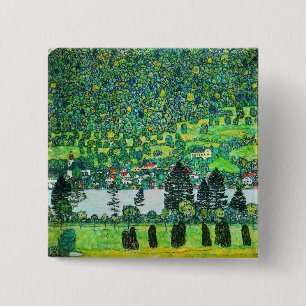 Gustav Klimt - Mountain Slope at Unterach Button