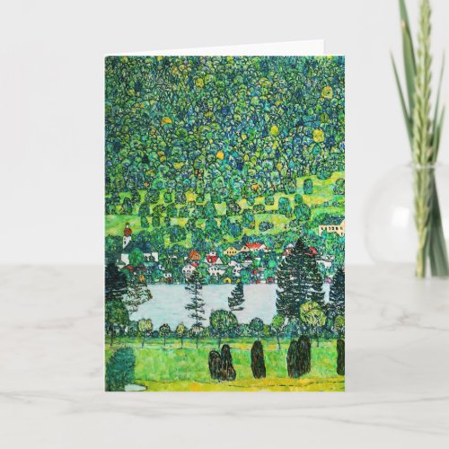 Gustav Klimt _ Mountain Slope at Unterach Card
