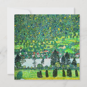 Gustav Klimt - Mountain Slope at Unterach Invitation