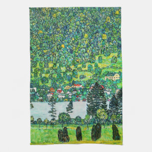 Gustav Klimt - Mountain Slope at Unterach Kitchen Towel