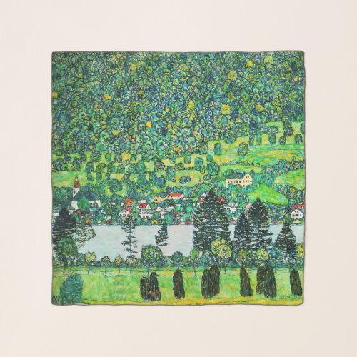 Gustav Klimt _ Mountain Slope at Unterach Scarf