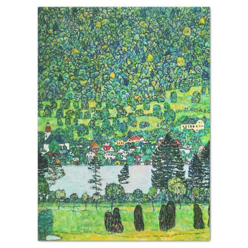 Gustav Klimt _ Mountain Slope at Unterach Tissue Paper