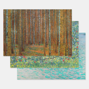 Gustav Klimt - Nature/Landscape Selection Wrapping Paper Sheets