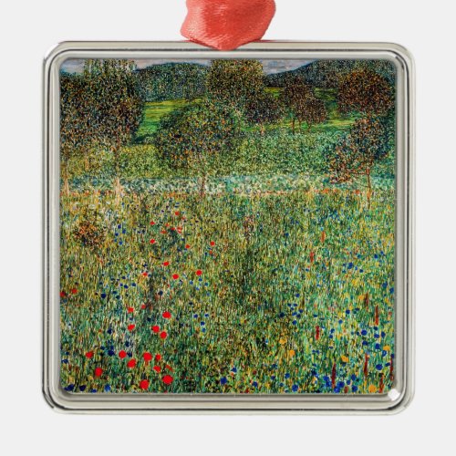 Gustav Klimt _ Orchard Metal Ornament