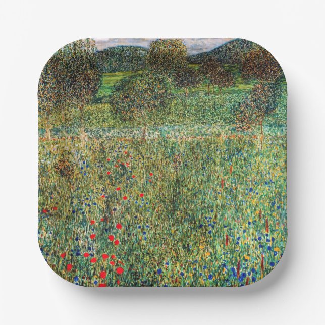 Gustav Klimt - Orchard Paper Plates (Front)