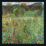 Gustav Klimt - Orchard Photo Print<br><div class="desc">Orchard / Blooming Field / Field of Flowers - Gustav Klimt,  Oil on Canvas,  1907</div>