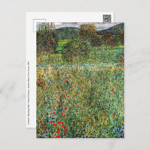 Gustav Klimt _ Orchard Postcard