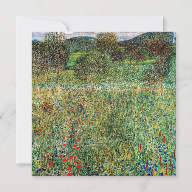 Gustav Klimt - Orchard Thank You Card (Front)