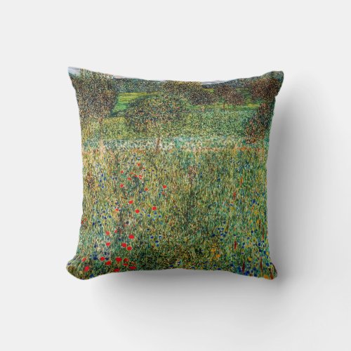 Gustav Klimt _ Orchard Throw Pillow