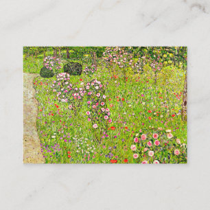 Gustav Klimt Orchard with Roses Enclosure Card