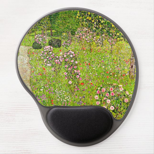Gustav Klimt Orchard with Roses Gel Mouse Pad (Front)