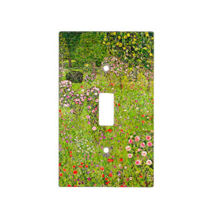 Gustav Klimt Orchard with Roses Light Switch Cover