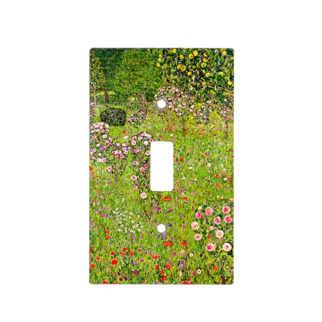 Gustav Klimt Orchard with Roses Light Switch Cover (Front)
