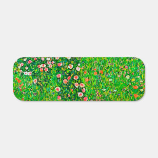 Gustav Klimt "Orchard With Roses" Metal Sign