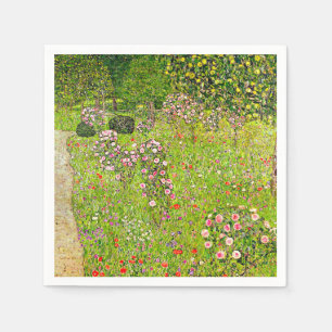 Gustav Klimt Orchard with Roses Napkins