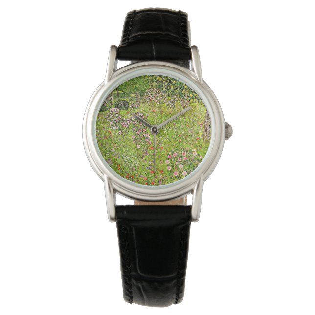 Gustav Klimt Orchard with Roses Watch (Front)