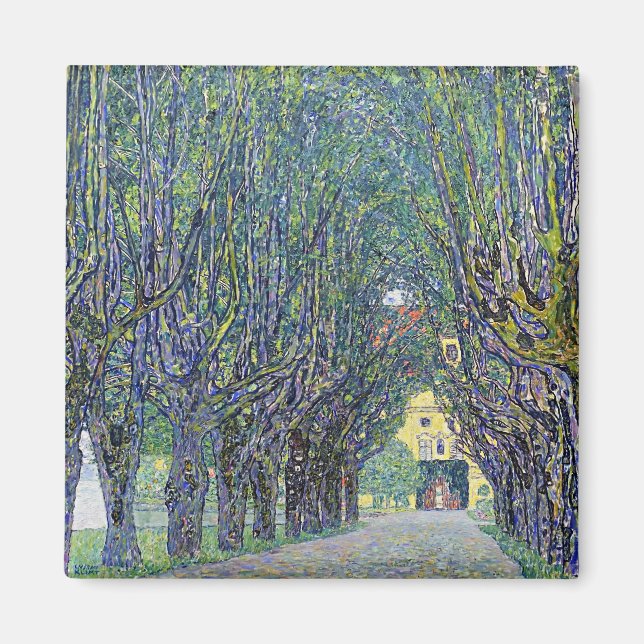 Gustav Klimt painting, Allee at Schloss Kammer Magnet (Front)