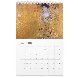 Gustav Klimt painting art Calendar
