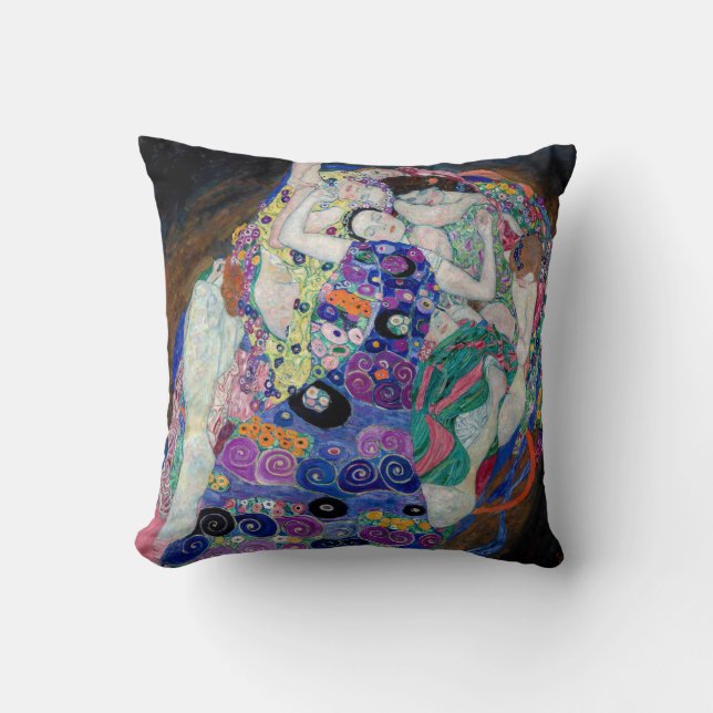 Gustav Klimt Painting The Virgin Throw Pillow (Front)