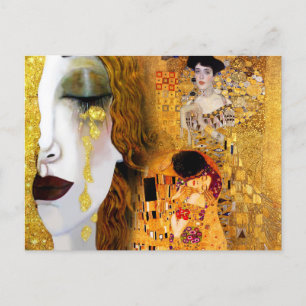 Gustav Klimt, paintings Collage, Combined art  Postcard