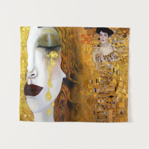 Gustav Klimt, paintings Collage, Combined art Tapestry
